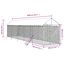 vidaXL Perrera de exterior con toldo acero galvanizado plata 2x10x2,5m, , large indicador imagen numero 6